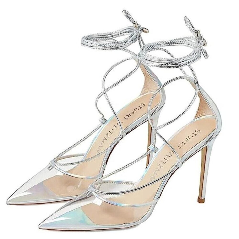 Stuart Weitzman lace up heels new no box